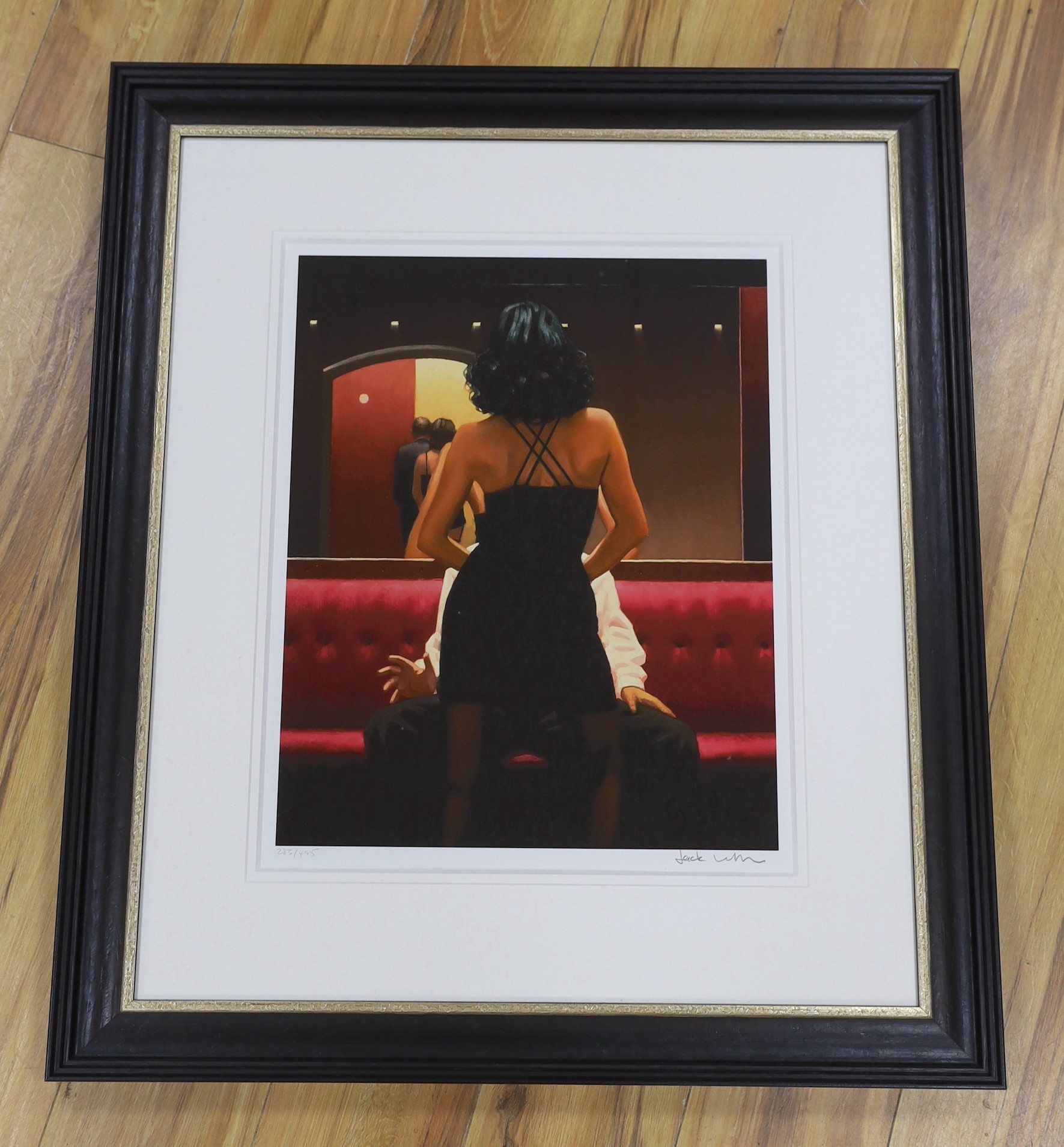 Jack Vettriano (b.1951), limited edition print, 'Private Dancer', signed in pencil, 283/495, COA verso, 50 x 40cm